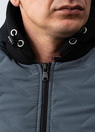 Термо зимній чоловічий бомбер!супер теплий!з відстежним капюшоном!