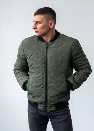 Термо зимній чоловічий бомбер!супер теплий!з відстежним капюшоном!