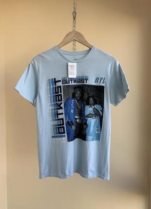 Футболка мерч outkast classic graphic print garment dyed 2022 t-shirt fashion nova andre 3000 big boi s
