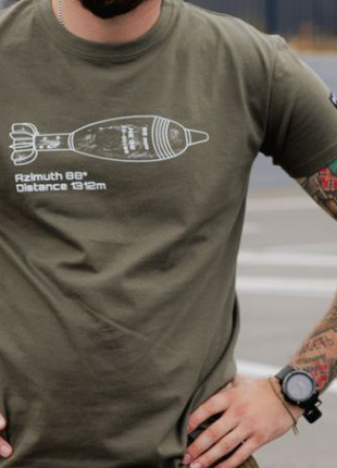 Футболка azimuth 88 армейский цвет тактическая для военных, как svastone, m-tac, texar