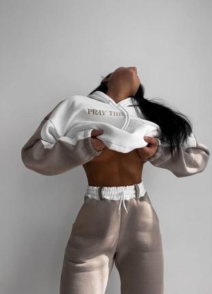 Костюм женский с вышивкой пенье на флисе 731 b