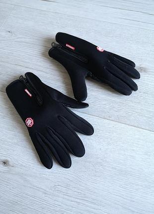 Перчатки с сенсорными пальцами. новые размер m-l