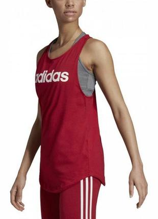 Женская новая бордовая красная майка adidas xxl