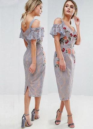 Распродажа cукня hope & ivy меди ажурная кружевная с вышивкой