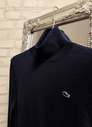 Lacoste женский гольф 100% шерсть свитер кофта