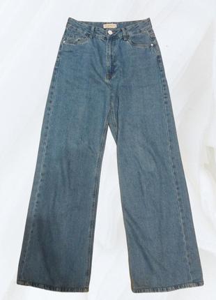 Джинсы wide leg ostin голубые