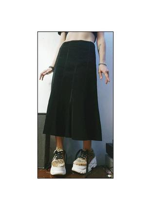 Довга спідниця / спідниця / спідниця чорного кольору / вінтаж / y2k / вінтаж / ретро /2 фото