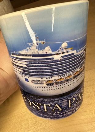 Чашка із зображенням круїзного лайнера costa pacifica