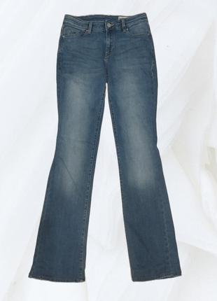 Джинсы клеш с низкой посадкой esprit голубые