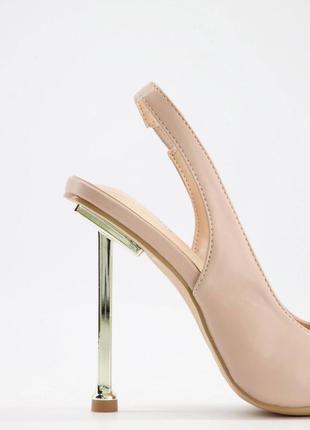 Новые, босоножки, туфли, бежевые, туфли