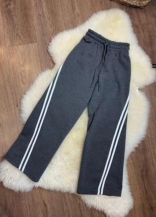 Теплі спортивні штани палаццо3 фото