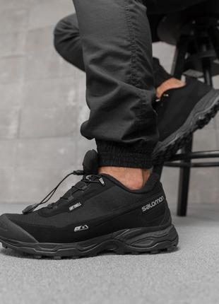 Мужские термо кроссовки salomon black