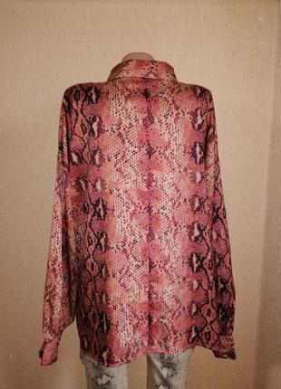 Гарна жіноча блузка, сорочка в зміїний принт 14 р. in the style6 фото