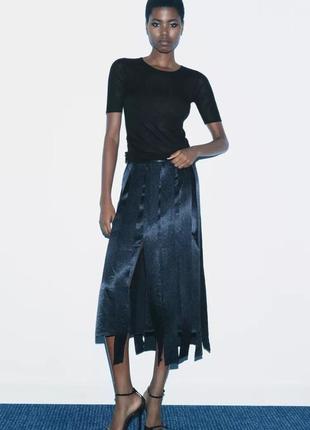 Юбка женская голубая zara new