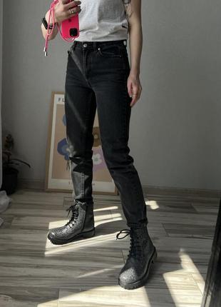 Джинсы черные женские штаны3 фото