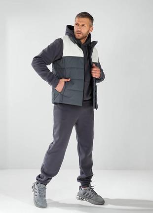 Чоловічий спортивний костюм з жилеткою