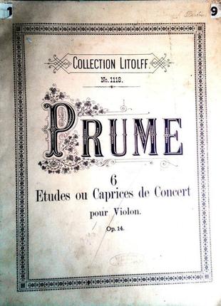 Шість етюдів або каприсів концерту для фортепіано, op.14.ноти. six etudes ou caprices de concert pou2 фото