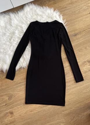 Черное мини-платье ego с вырезами размер 107 фото