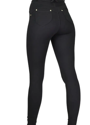 Леггинсы , лосины с высокой талией под пояс с карманами 7021ло