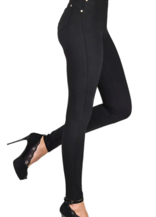 Леггинсы , лосины с высокой талией под пояс с карманами 7021ло