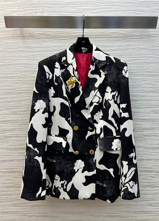 Пиджак schiaparelli черный розовый