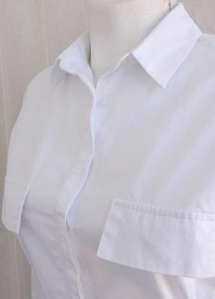 Белое платье рубашка от lieness размер s5 фото