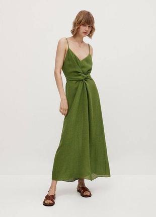 Платье massimo dutti зелёное