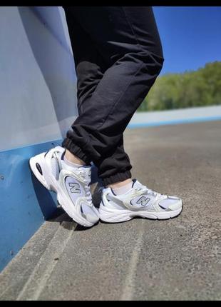 New balance 530 white navy silver premium