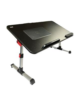 Столик для ноутбука vhg a8l 17`` 600 x 330мм, laptop table with usb cooling fans, black