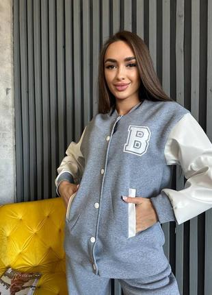 Костюм бомбер + джогери4 фото