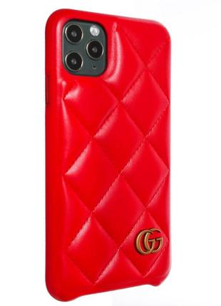 Чехол leather gucci logo накладка iphone 11, 11 pro, 11 pro max кожаная панель