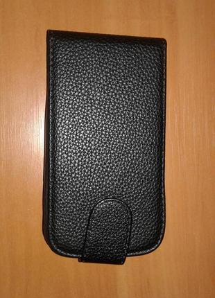 Чехол-флип для lenovo a706 черный с силиконовым креплением