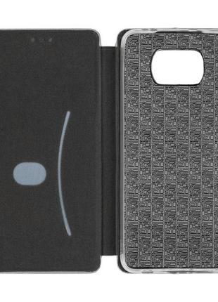 Чехол-книжка xiaomi poco x3 premium leather case серая