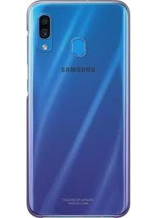 Чохол накладка samsung a30 a305f gradation cover фіолетовий бампер оригінал