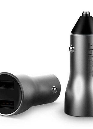Автомобильное зарядное устройство zmi car charger with display 18w серый