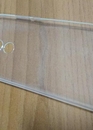 Чехол накладка huawei y7 2017 бампер панель прозрачная silicone case
