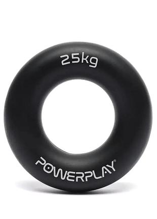 Еспандер кистьовий силіконовий powerplay pp-4324 hand grip ring hard 25 кг. чорний