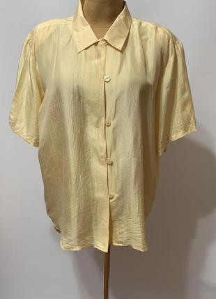 Шелковая блуза/рубашка, большой размер