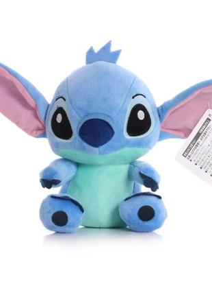 М'яка плюшева іграшка стіч disney lilo stitch, синій, 20 см