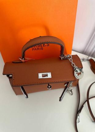 Сумка міні в стилі hermes kelly2 фото