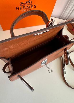 Сумка міні в стилі hermes kelly3 фото