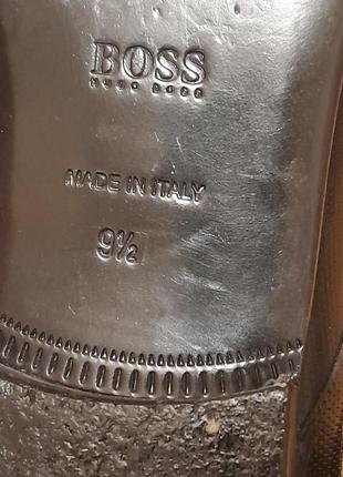 Кожаные туфли лак бренд hugo boss