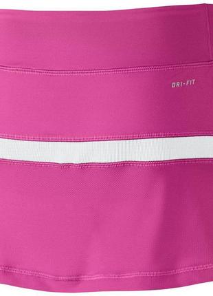 Брендовая спортивная яркая юбка-шорты nike dri-fit оригинал этикетка2 фото
