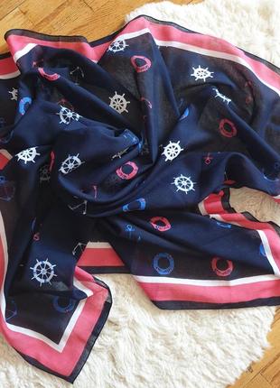 Платок шарф в морском стиле