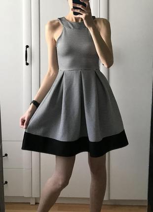 🔥 sale 🔥 платье в черно-белую полоску new look черно-белое полосатое платье в мелкую тонкую полоску