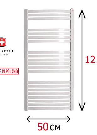 Водяной полотенцесушитель белый плоский 1210х500 terma dorota