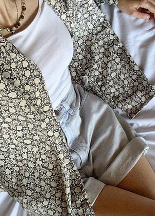 Винтажная рубашка в цветочный принт windsmoor