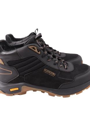 Черевики чоловічі konors чорні натуральний нубук, 40