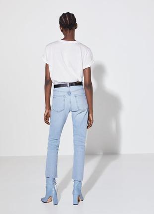 Коттоновые джинсы скинни новая коллекция zara коттоновые джинсы скинни2 фото