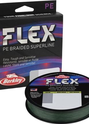 Шнур berkley efxbfs30-mgrn flex 135m 30lb 0,25 - 1579829
